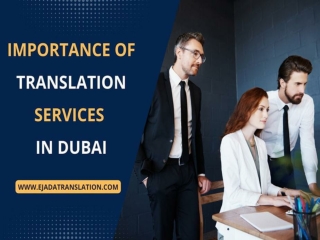 Importance of Translation services in Dubai