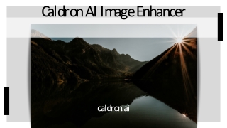 How to use Caldron AI Image Enhancer online