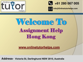 Assignment Help Hong Kong PPT