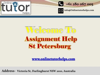 Assignment Help St Petersburg PPT