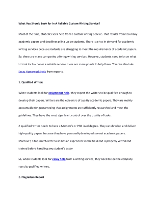 What You Should Look for In A Reliable Custom Writing Service_