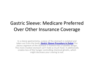A Gastric Sleeve procedure