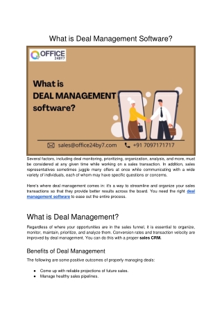 What is Deal Management Software_