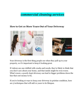 commercial cleaning services