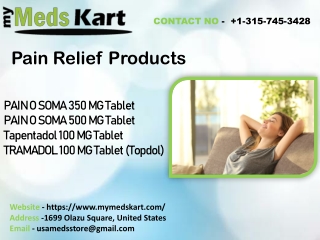 Buy Online PAIN O SOMA 350 MG Tablet in USA, UPTO 44% Discount