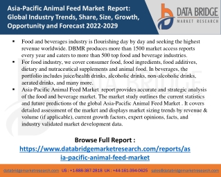 Asia-Pacific Animal Feed Market Size and Market Growth Opportunities