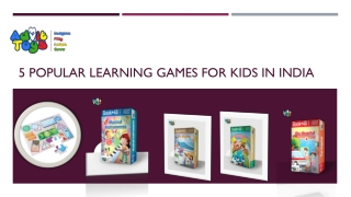 5 Popular Learning Games for Kids in India