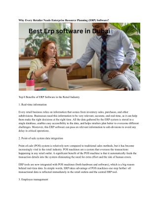 Best Erp software in Dubai