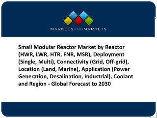 Small Modular Reactor Market - Global Forecast to 2030