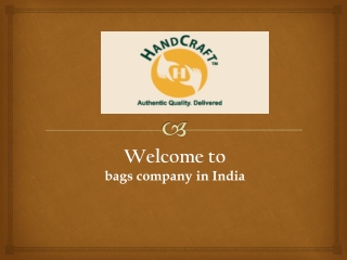 bags company in india