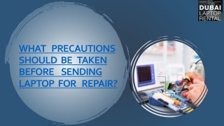 What Precautions Should be Taken Before Sending Laptop for Repair?