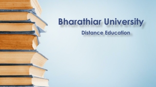 Bharathiar University Distance Education