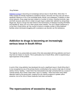 Drug Rehabs