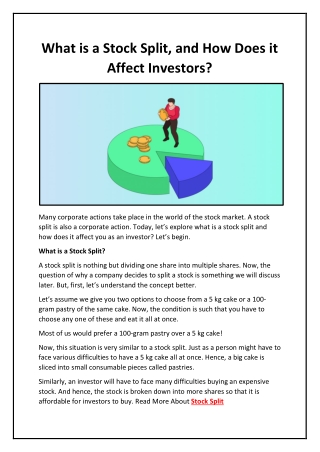 What is a Stock Split, and How Does it Affect Investors