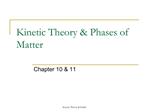 Kinetic Theory Phases of Matter