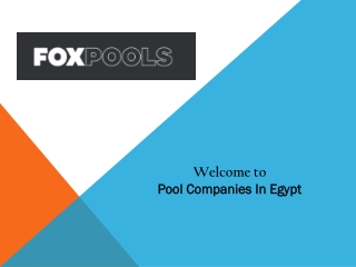 Pool Companies In Egypt