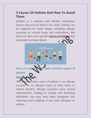 3 Causes Of Asthma And How To Avoid Them
