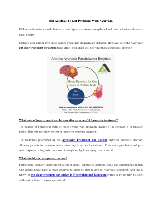 Bid Goodbye To Gut Problems With Ayurveda