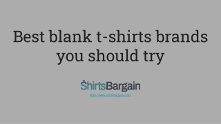 Best blank t-shirts brands you should try