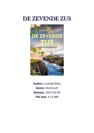 De zevende zus By Lucinda Riley PDF Download