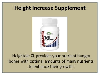 Gain Inches in Height with Heightole XL Capsule