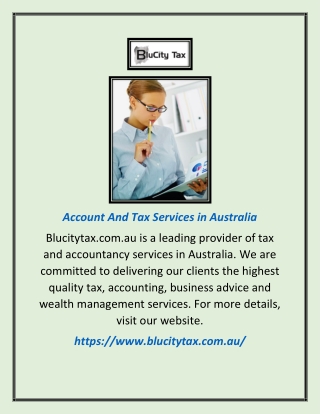 Account And Tax Services in Australia