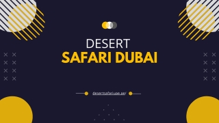 Desert Safari in Dubai