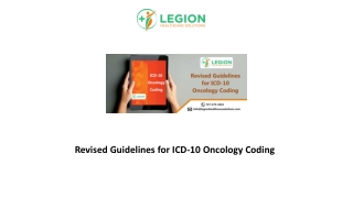 Revised Guidelines for ICD-10 Oncology Coding