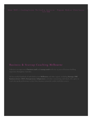 Business Coach in Melbourne