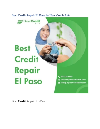 Best Credit Repair El Paso by New Credit Life