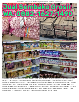 Ô88ᒿ-l6ᒿ7-lԿᑫÔ (WA) Toko Grosir Sembako Yogyakarta Belanja Grosir Sembako