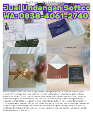 O8ᣮ8-ㄐO61-2ᜪㄐO (WA) Grosir Undangan Softcover Murah Produsen Kartu Undangan Soft