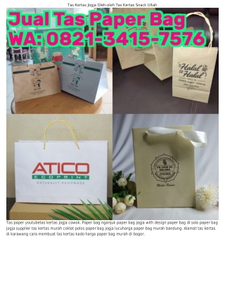 Ô82l–ᣮ4l5–ᜪ5ᜪϬ (WA) Toko Jual Paper Bag Coklat Tempat Jual Tas Belanja Kertas