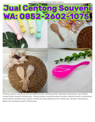 O85ᒿ-ᒿᏮOᒿ-lO75 (WA) Souvenir Pernikahan Centong Sayur Kayu Centong Es