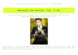 {epub download} Moriarty the Patriot  Vol. 8 (8) FREE EBOOK