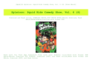 [Epub]$$ Splatoon Squid Kids Comedy Show  Vol. 6 (6) [Free Ebook]
