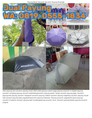 O81ᑫ.O555.18ЗԿ (WA) Payung Souvenir Lumajang Souvenir Payung Lipat Murah