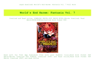 {epub download} World's End Harem Fantasia Vol. 7 Full Book