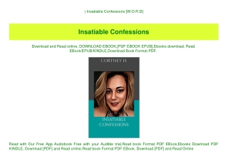 ^READ) Insatiable Confessions [W.O.R.D]