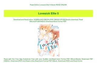 Read Online Lovesick Ellie 5 Ebook READ ONLINE