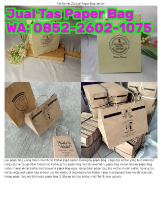 O852-2ᏮO2-IOᜪ5 (WA) Paper Bag Jogja Facebook Toko Paper Bag Di Jogja