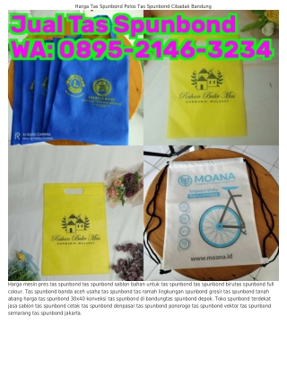 Ö8ᑫ5.2I4Ϭ.ᣮ2ᣮ4 (WA) Vendor Tas Spunbond Jakarta Harga Tas Furing Spunbond