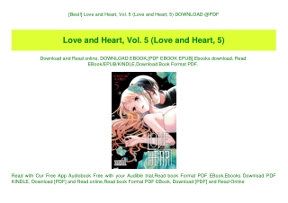 [Best!] Love and Heart  Vol. 5 (Love and Heart  5) DOWNLOAD @PDF