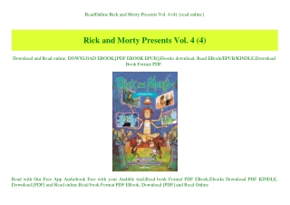 ReadOnline Rick and Morty Presents Vol. 4 (4) {read online}