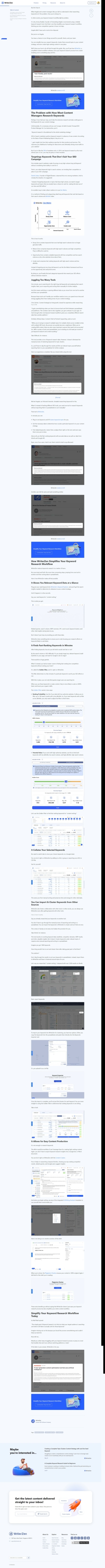 WriterZen - Keyword Research Workflow_ How to Simplify Yours & Craft