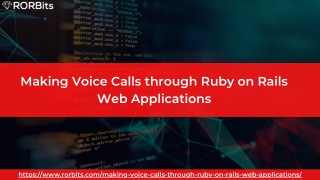 Making Voice Calls through Ruby on Rails Web Applications