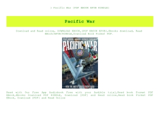 ^READ) Pacific War {PDF EBOOK EPUB KINDLE}
