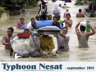 2011 Typhoon Nalgae hits Asia - september 2011