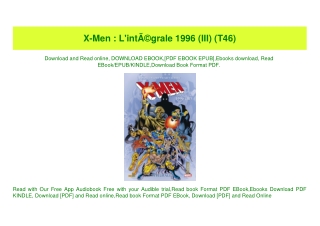 (READ)^ X-Men  L'intÃƒÂ©grale 1996 (III) (T46) ebook