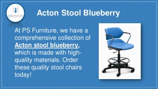 Acton Stool Blueberry